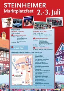 Read more about the article Marktplatzfest – Der TSG Steinheim 1892 e.V. ist dabei
