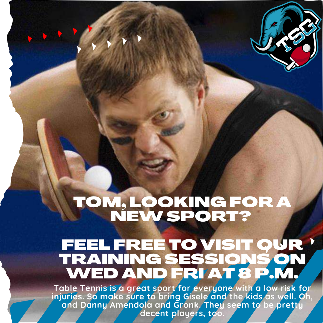 You are currently viewing Looking for a new sport, Tom?