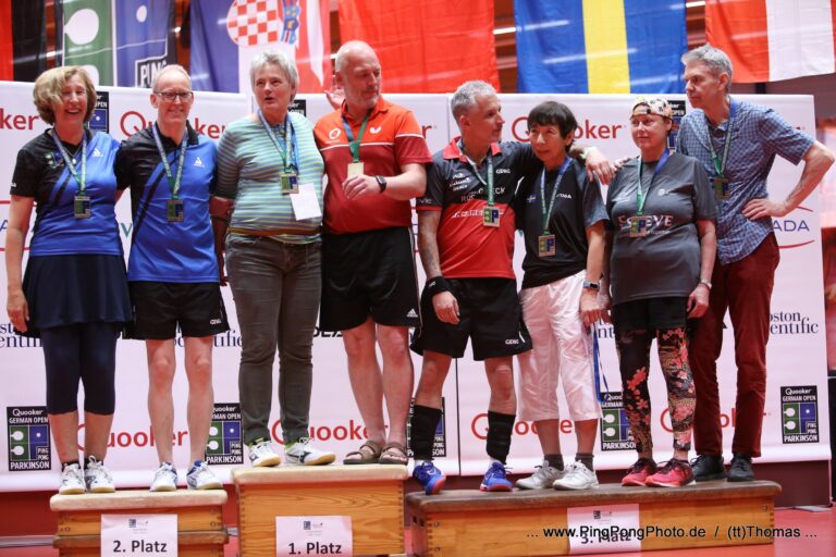 Read more about the article Die PingPongParkinson-Gemeinschaft feiert ein Sportfest der Superlative – Uwe Kalkhoff gewinnt Silber